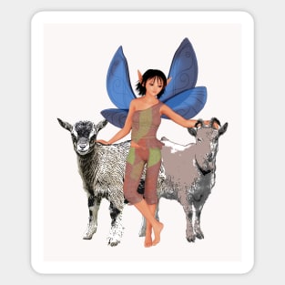 Capricorn woman girl fairy faerie elf goat zodiac horoscope Sticker